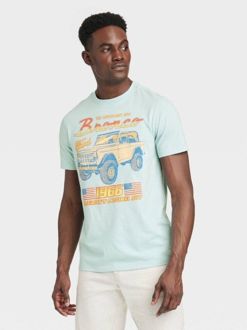 NWT Men's Large Ford Bronco Short Sleeve Crewneck Graphic T-Shirt - Goodfellow &